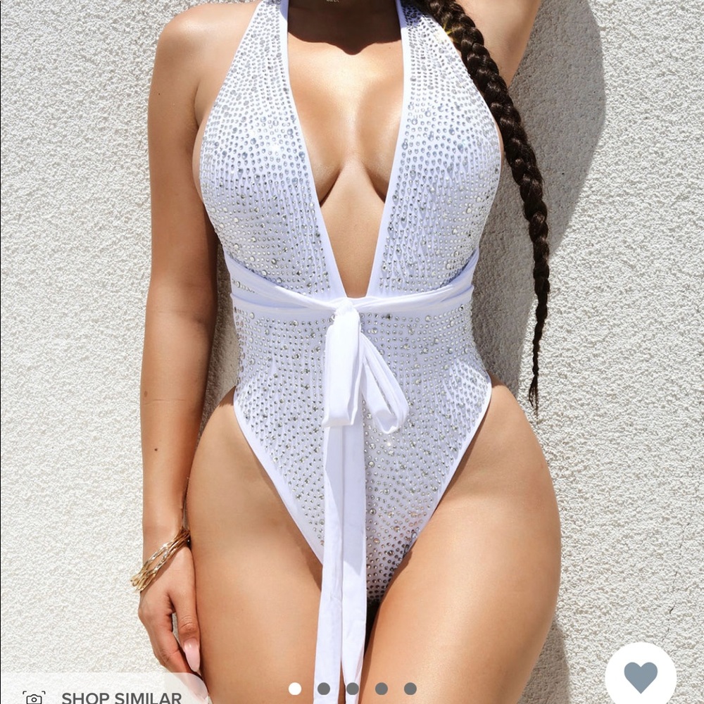 Fashion Nova Rhinestone one piece